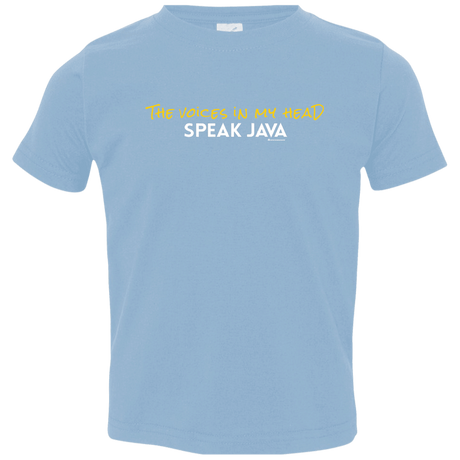 T-Shirts Light Blue / 2T The Voices In My Head Speak Java Toddler Premium T-Shirt