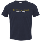 T-Shirts Navy / 2T The Voices In My Head Speak Java Toddler Premium T-Shirt