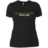 T-Shirts Black / X-Small The Voices In My Head Speak Java Women's Premium T-Shirt