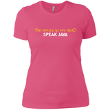 T-Shirts Hot Pink / X-Small The Voices In My Head Speak Java Women's Premium T-Shirt