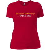 T-Shirts Red / X-Small The Voices In My Head Speak Java Women's Premium T-Shirt