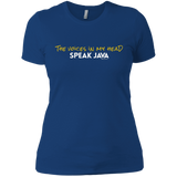 T-Shirts Royal / X-Small The Voices In My Head Speak Java Women's Premium T-Shirt