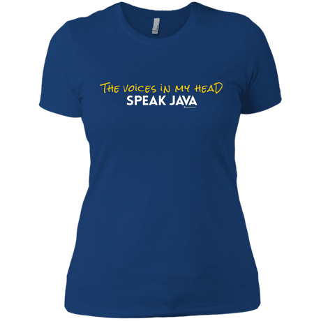 T-Shirts Royal / X-Small The Voices In My Head Speak Java Women's Premium T-Shirt