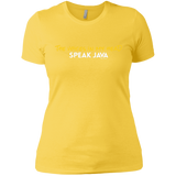 T-Shirts Vibrant Yellow / X-Small The Voices In My Head Speak Java Women's Premium T-Shirt