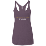 T-Shirts Vintage Purple / X-Small The Voices In My Head Speak Java Women's Triblend Racerback Tank