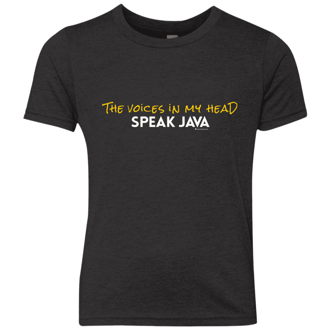The Voices In My Head Speak Java Youth Triblend T-Shirt