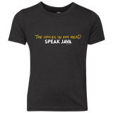 The Voices In My Head Speak Java Youth Triblend T-Shirt