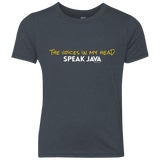 The Voices In My Head Speak Java Youth Triblend T-Shirt