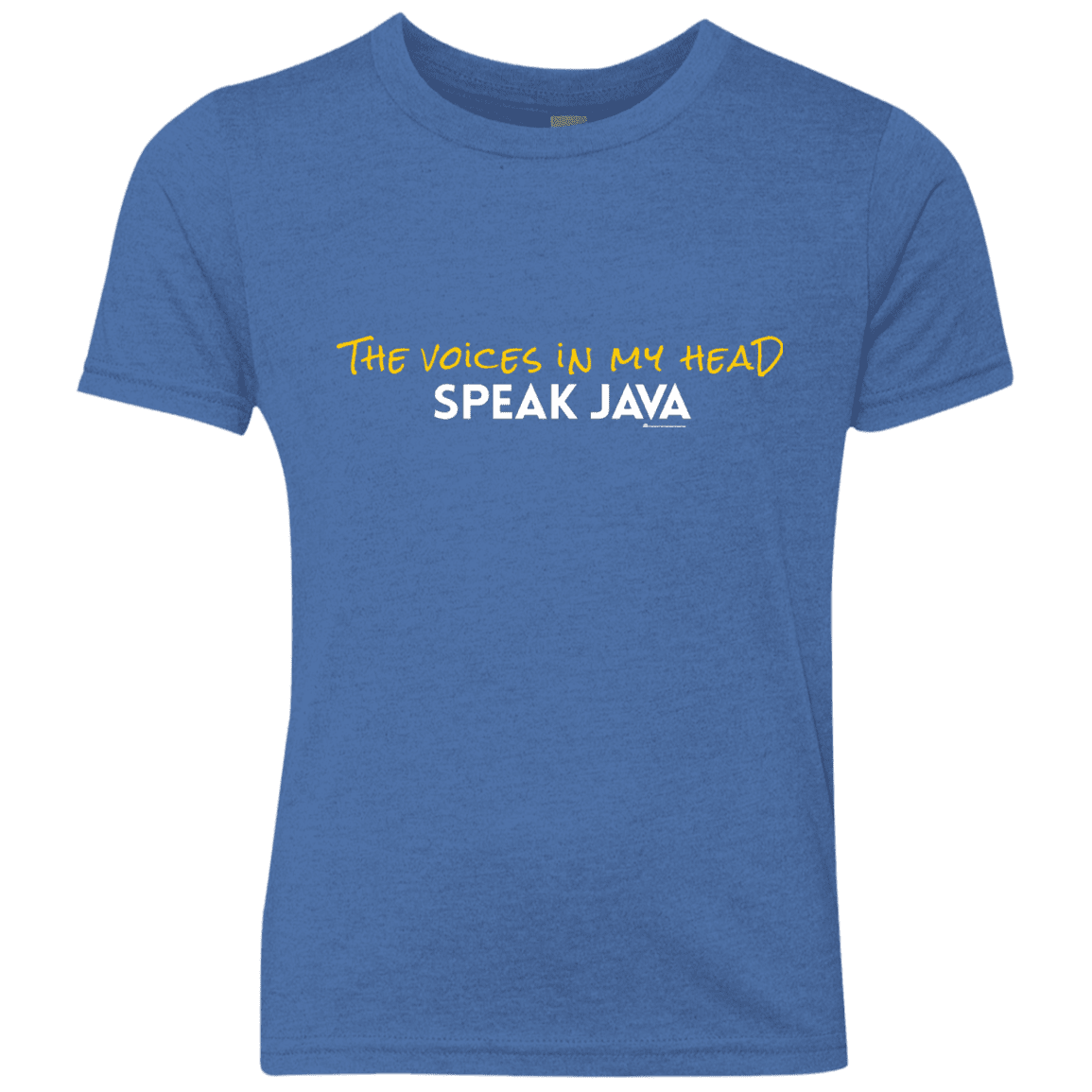 The Voices In My Head Speak Java Youth Triblend T-Shirt