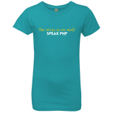 T-Shirts Tahiti Blue / YXS The Voices In My Head Speak PHP Girls Premium T-Shirt