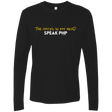 T-Shirts Black / Small The Voices In My Head Speak PHP Men's Premium Long Sleeve