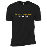 T-Shirts Black / X-Small The Voices In My Head Speak PHP Men's Premium T-Shirt