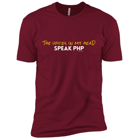 T-Shirts Cardinal / X-Small The Voices In My Head Speak PHP Men's Premium T-Shirt
