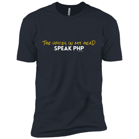 T-Shirts Indigo / X-Small The Voices In My Head Speak PHP Men's Premium T-Shirt