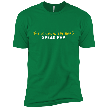 T-Shirts Kelly Green / X-Small The Voices In My Head Speak PHP Men's Premium T-Shirt