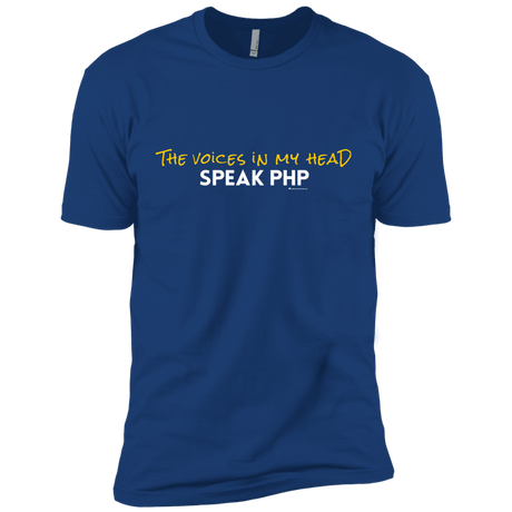 T-Shirts Royal / X-Small The Voices In My Head Speak PHP Men's Premium T-Shirt