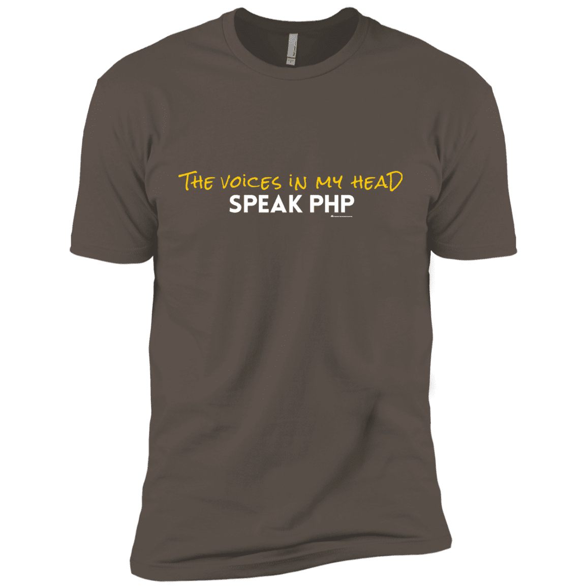 T-Shirts Warm Grey / X-Small The Voices In My Head Speak PHP Men's Premium T-Shirt