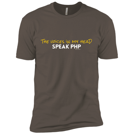 T-Shirts Warm Grey / X-Small The Voices In My Head Speak PHP Men's Premium T-Shirt
