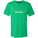 T-Shirts Envy / Small The Voices In My Head Speak PHP Men's Triblend T-Shirt