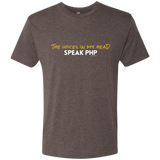 T-Shirts Macchiato / Small The Voices In My Head Speak PHP Men's Triblend T-Shirt