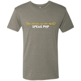 T-Shirts Venetian Grey / Small The Voices In My Head Speak PHP Men's Triblend T-Shirt