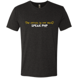 T-Shirts Vintage Black / Small The Voices In My Head Speak PHP Men's Triblend T-Shirt