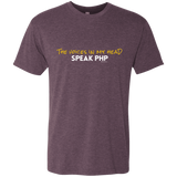 T-Shirts Vintage Purple / Small The Voices In My Head Speak PHP Men's Triblend T-Shirt