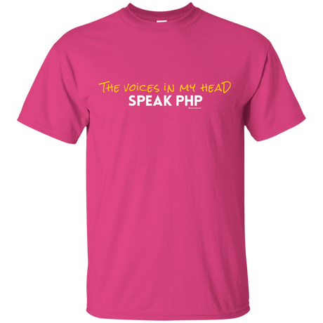 T-Shirts Heliconia / Small The Voices In My Head Speak PHP T-Shirt