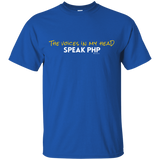 T-Shirts Royal / Small The Voices In My Head Speak PHP T-Shirt