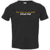 The Voices In My Head Speak PHP Toddler Premium T-Shirt