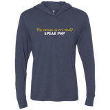 T-Shirts Vintage Navy / X-Small The Voices In My Head Speak PHP Triblend Long Sleeve Hoodie Tee