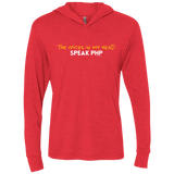 T-Shirts Vintage Red / X-Small The Voices In My Head Speak PHP Triblend Long Sleeve Hoodie Tee