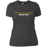 T-Shirts Heavy Metal / X-Small The Voices In My Head Speak PHP Women's Premium T-Shirt