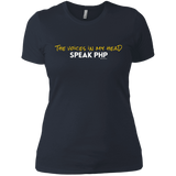 T-Shirts Indigo / X-Small The Voices In My Head Speak PHP Women's Premium T-Shirt