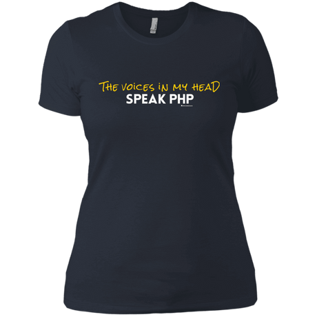 T-Shirts Indigo / X-Small The Voices In My Head Speak PHP Women's Premium T-Shirt