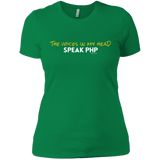 T-Shirts Kelly Green / X-Small The Voices In My Head Speak PHP Women's Premium T-Shirt