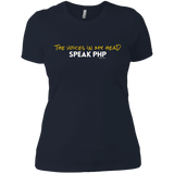 T-Shirts Midnight Navy / X-Small The Voices In My Head Speak PHP Women's Premium T-Shirt