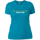 T-Shirts Turquoise / X-Small The Voices In My Head Speak PHP Women's Premium T-Shirt