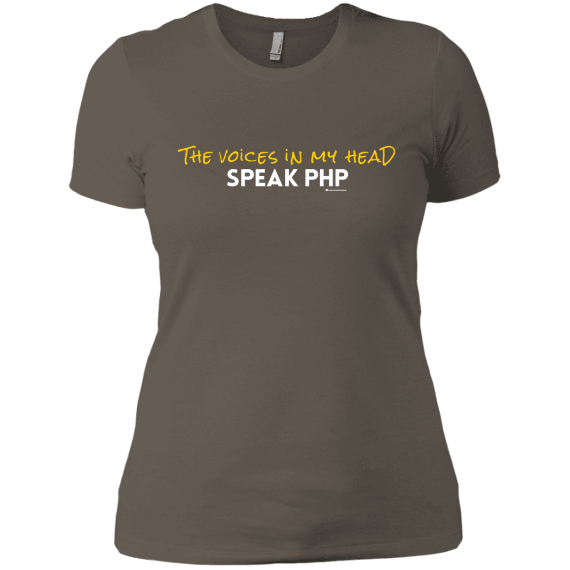 T-Shirts Warm Grey / X-Small The Voices In My Head Speak PHP Women's Premium T-Shirt