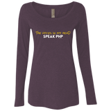 T-Shirts Vintage Purple / Small The Voices In My Head Speak PHP Women's Triblend Long Sleeve Shirt