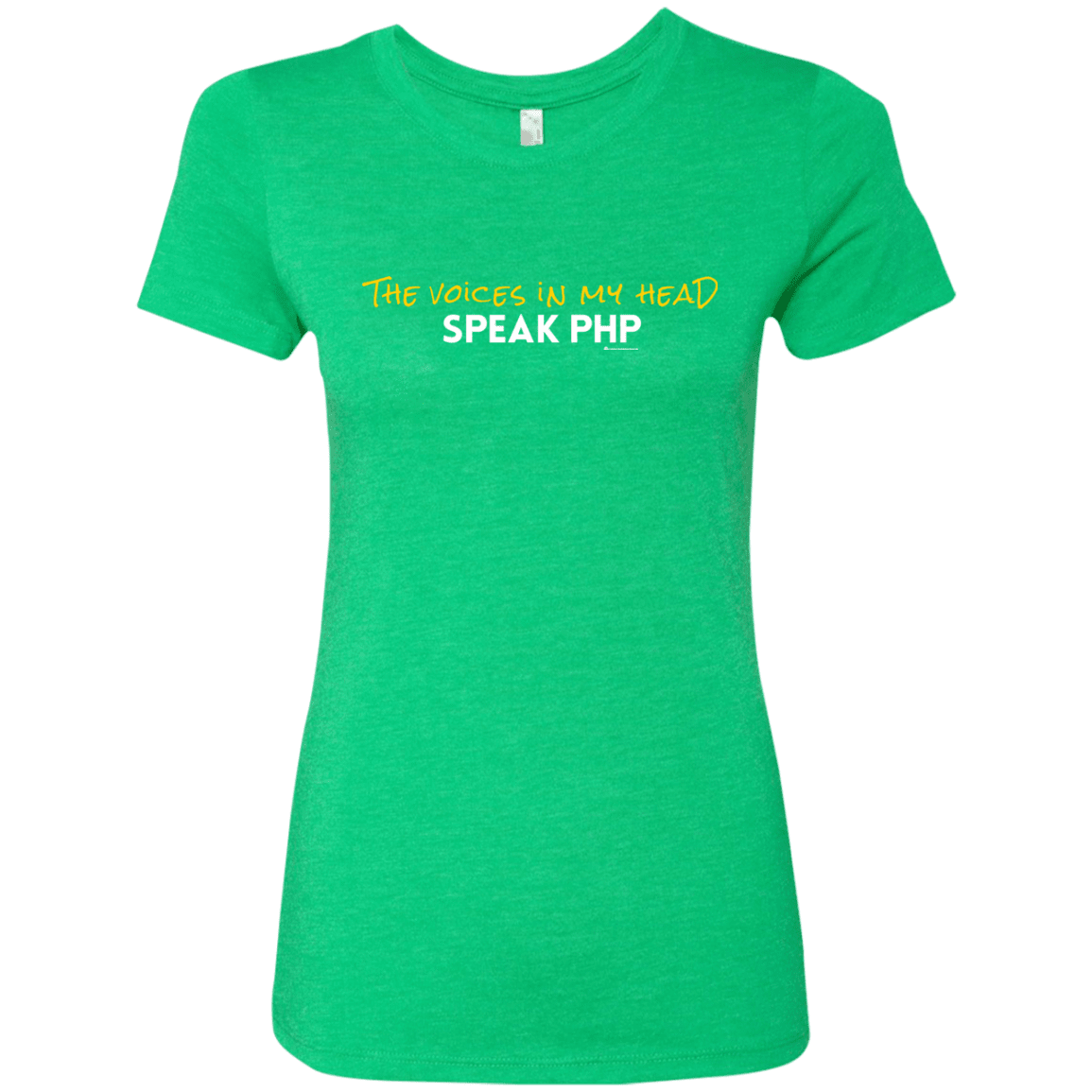T-Shirts Envy / Small The Voices In My Head Speak PHP Women's Triblend T-Shirt