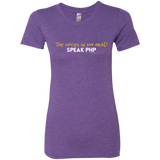 T-Shirts Purple Rush / Small The Voices In My Head Speak PHP Women's Triblend T-Shirt