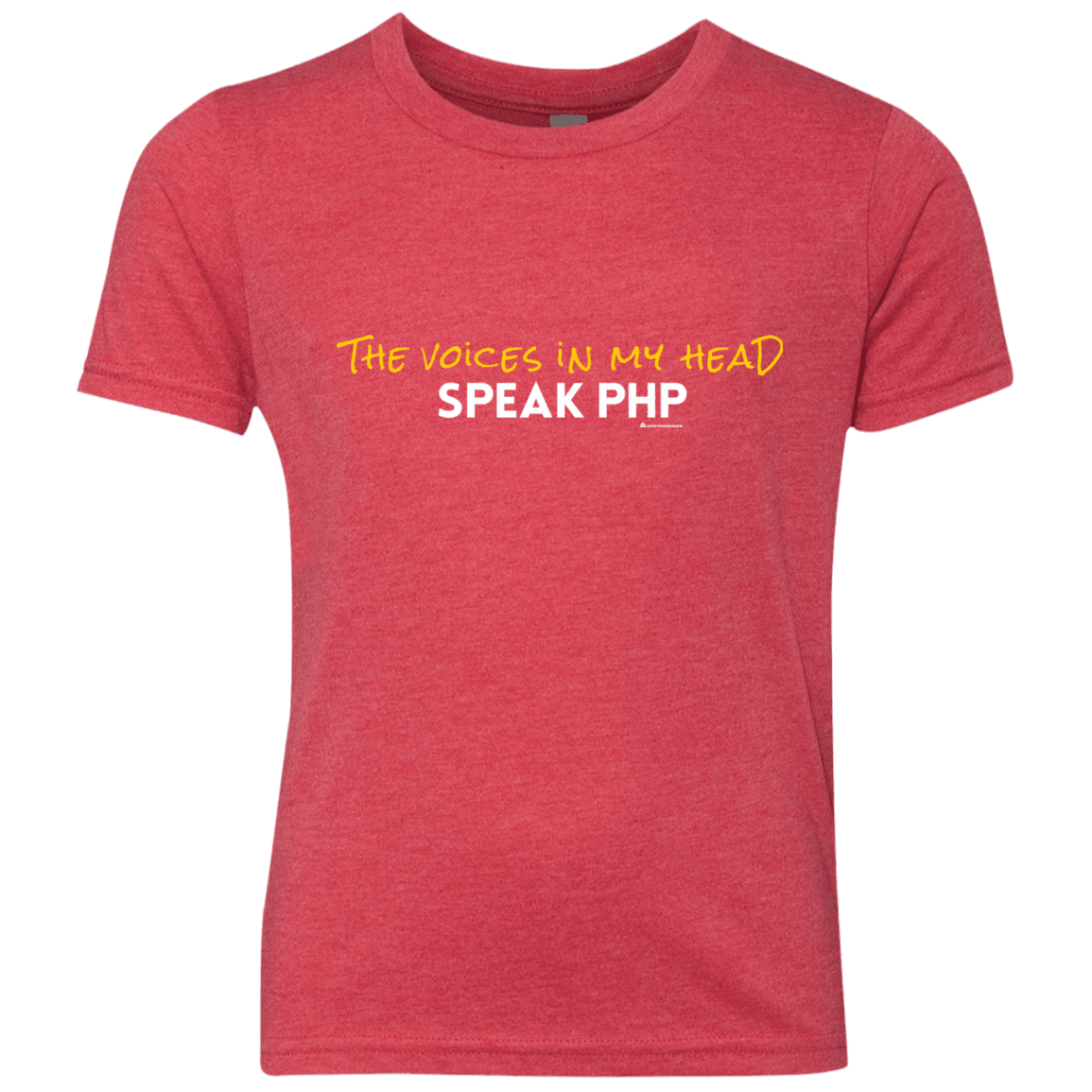T-Shirts Vintage Red / YXS The Voices In My Head Speak PHP Youth Triblend T-Shirt