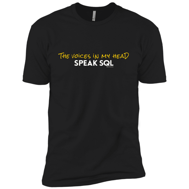 T-Shirts Black / YXS The Voices In My Head Speak SQL Boys Premium T-Shirt