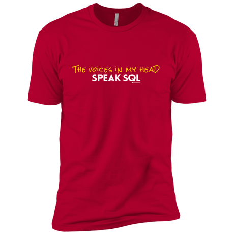 T-Shirts Red / YXS The Voices In My Head Speak SQL Boys Premium T-Shirt