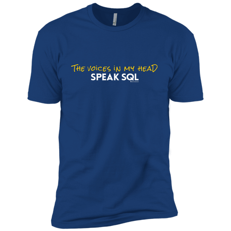 T-Shirts Royal / YXS The Voices In My Head Speak SQL Boys Premium T-Shirt