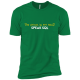 T-Shirts Kelly Green / X-Small The Voices In My Head Speak SQL Men's Premium T-Shirt