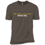 T-Shirts Warm Grey / X-Small The Voices In My Head Speak SQL Men's Premium T-Shirt
