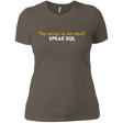 T-Shirts Warm Grey / X-Small The Voices In My Head Speak SQL Women's Premium T-Shirt