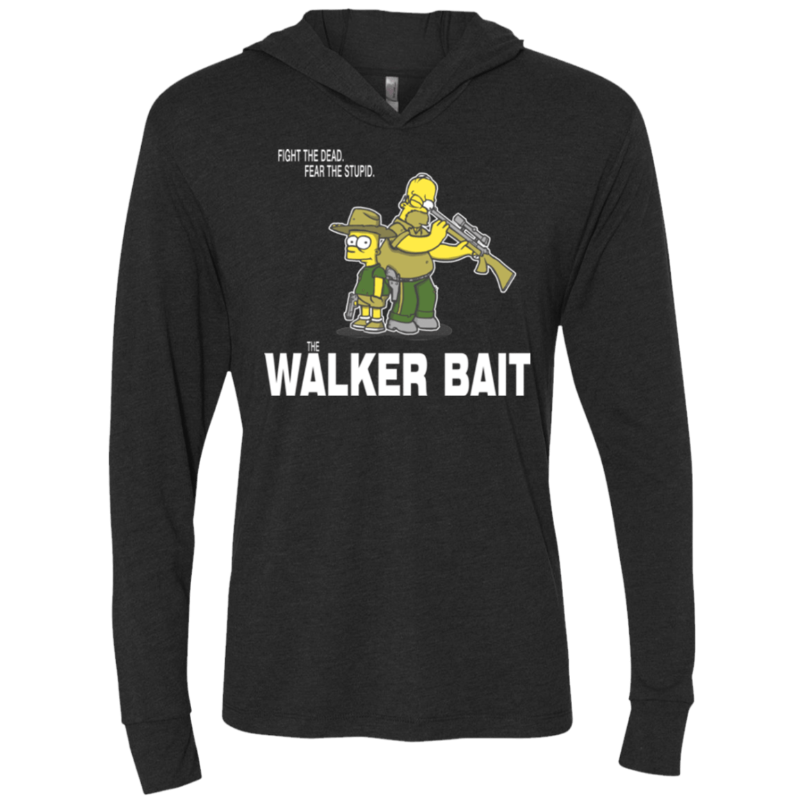 The Walker Bait Triblend Long Sleeve Hoodie Tee